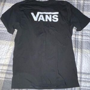 Vans Classic Black Tee with White Print